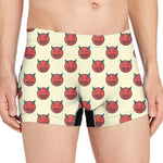 Devil Emoji Pattern Print Men's Boxer Briefs