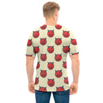 Devil Emoji Pattern Print Men's T-Shirt