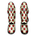 Devil Emoji Pattern Print Muay Thai Shin Guards