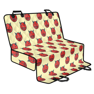 Devil Emoji Pattern Print Pet Car Back Seat Cover