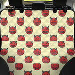 Devil Emoji Pattern Print Pet Car Back Seat Cover