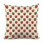 Devil Emoji Pattern Print Pillow Cover