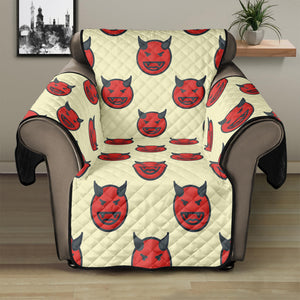 Devil Emoji Pattern Print Recliner Protector