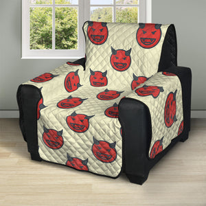 Devil Emoji Pattern Print Recliner Protector