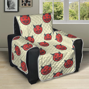 Devil Emoji Pattern Print Recliner Protector