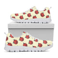Devil Emoji Pattern Print White Running Shoes