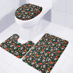 Dia De Los Muertos Day Of The Dead Print 3 Piece Bath Mat Set