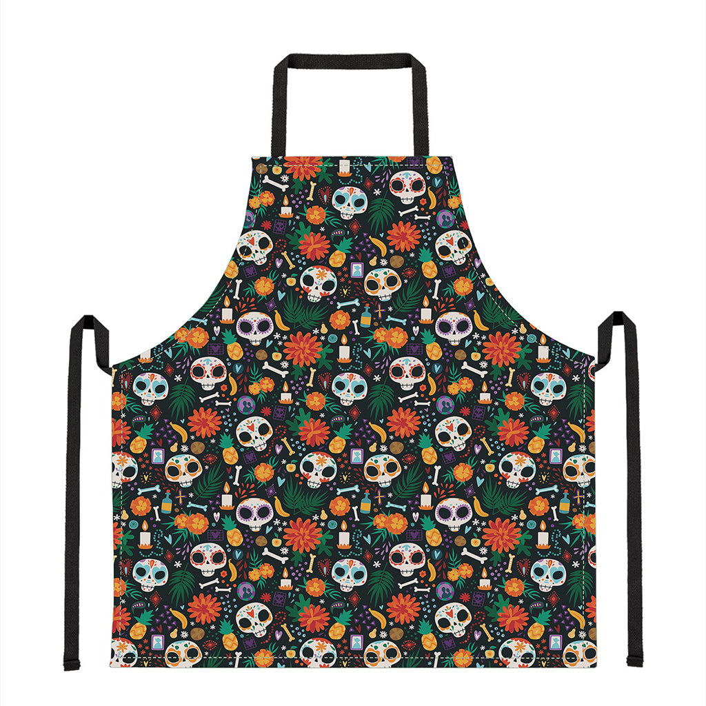 Dia De Los Muertos Day Of The Dead Print Apron