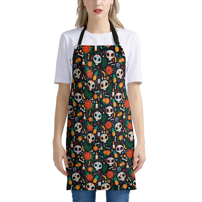 Dia De Los Muertos Day Of The Dead Print Apron