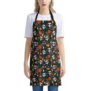 Dia De Los Muertos Day Of The Dead Print Apron