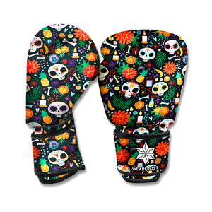 Dia De Los Muertos Day Of The Dead Print Boxing Gloves