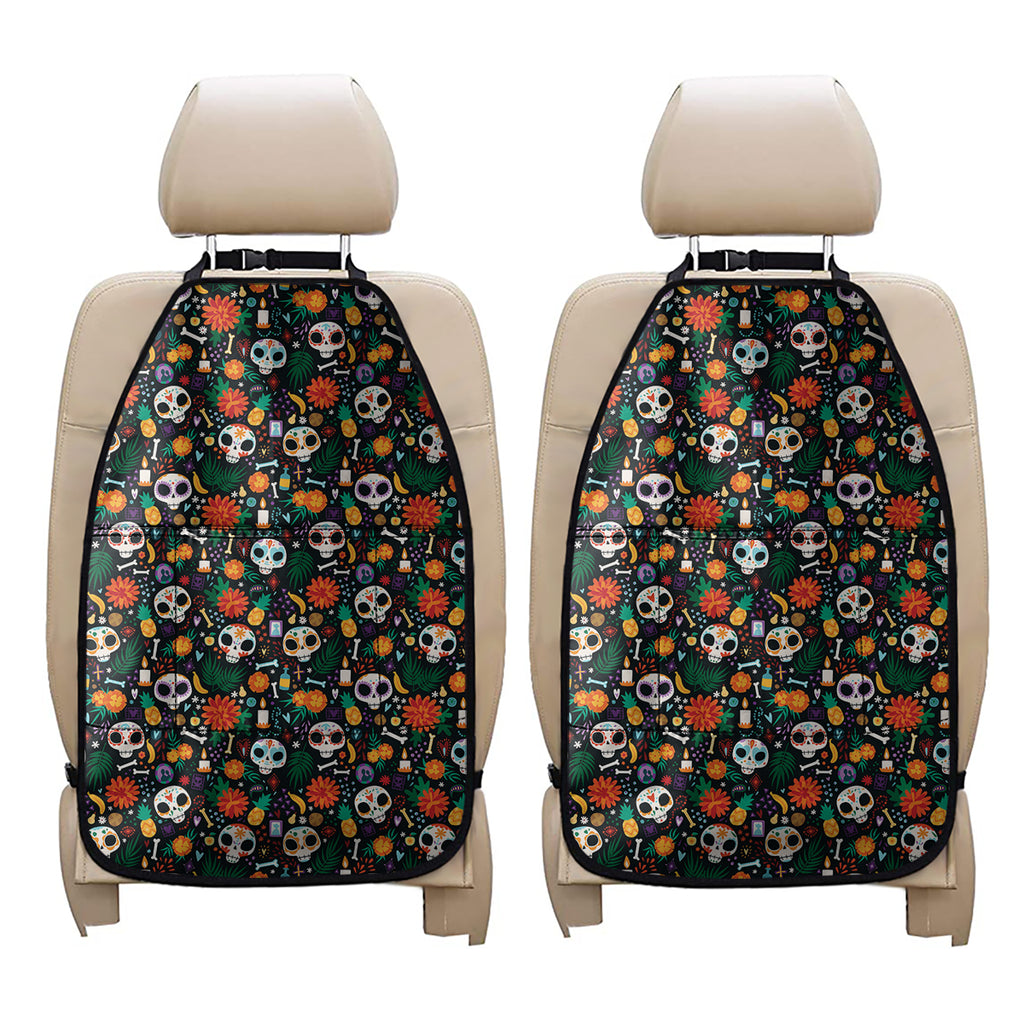 Dia De Los Muertos Day Of The Dead Print Car Seat Organizers