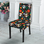 Dia De Los Muertos Day Of The Dead Print Dining Chair Slipcover