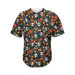 Dia De Los Muertos Day Of The Dead Print Men's Baseball Jersey