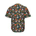 Dia De Los Muertos Day Of The Dead Print Men's Baseball Jersey