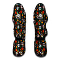 Dia De Los Muertos Day Of The Dead Print Muay Thai Shin Guards