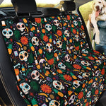 Dia De Los Muertos Day Of The Dead Print Pet Car Back Seat Cover