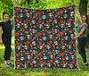 Dia De Los Muertos Day Of The Dead Print Quilt