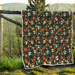 Dia De Los Muertos Day Of The Dead Print Quilt