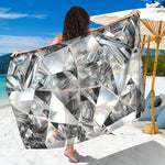 Diamond Artwork Print Beach Sarong Wrap