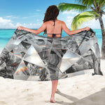 Diamond Artwork Print Beach Sarong Wrap