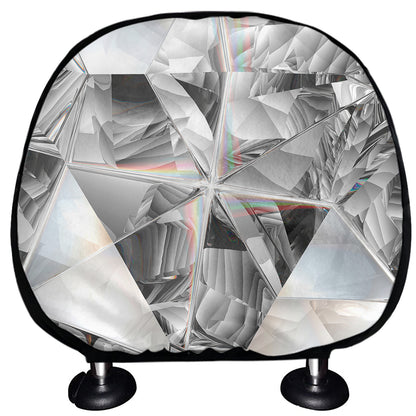 Diamond Artwork Print Car Headrest Covers