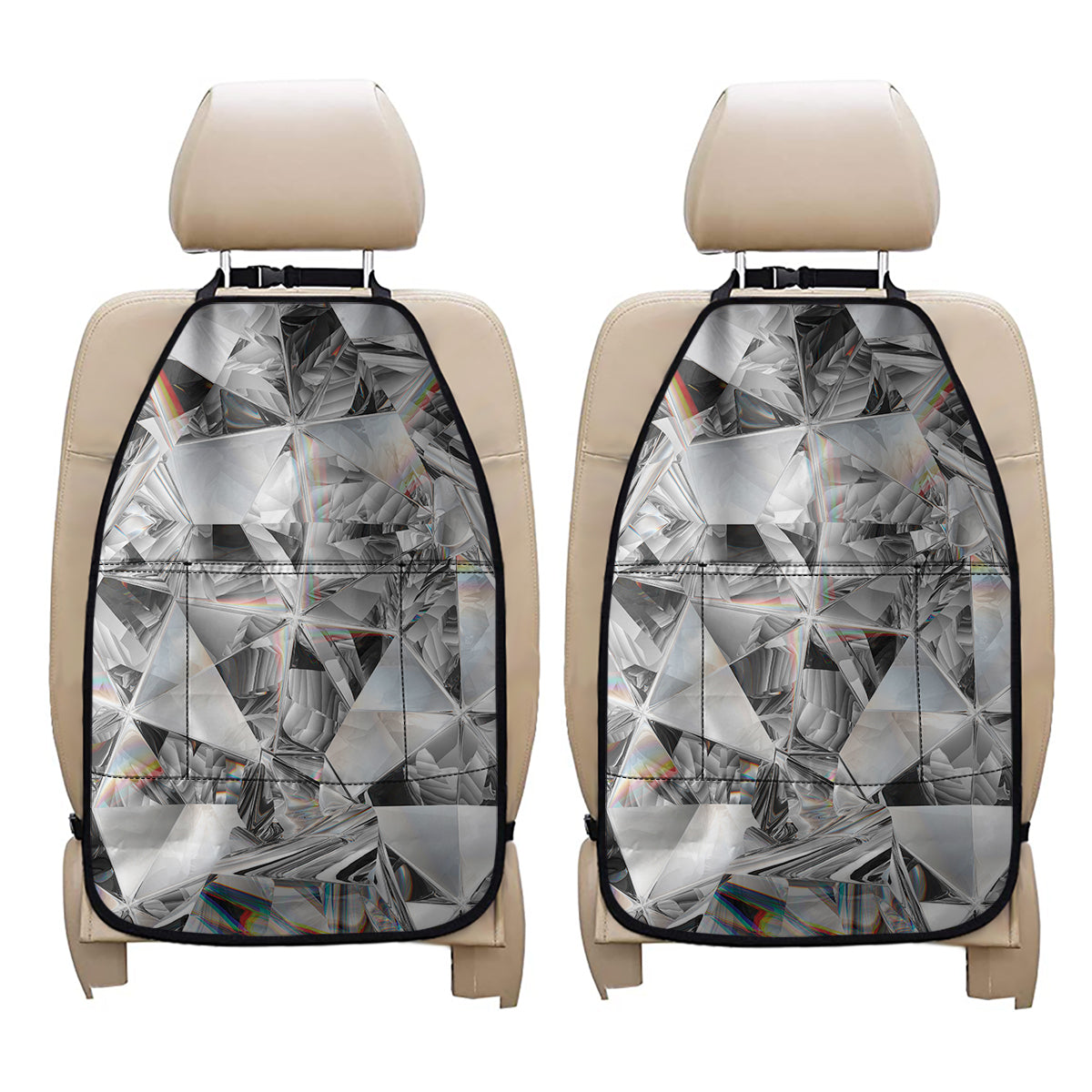 Diamond Artwork Print Car Seat Organizers