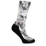 Diamond Artwork Print Crew Socks