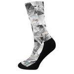 Diamond Artwork Print Crew Socks