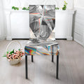 Diamond Artwork Print Dining Chair Slipcover