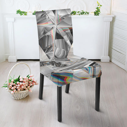Diamond Artwork Print Dining Chair Slipcover