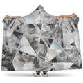 Diamond Artwork Print Hooded Blanket