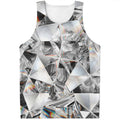 Diamond Artwork Print Men's Tank Top