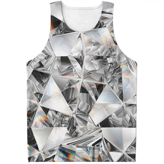 Diamond Artwork Print Men's Tank Top