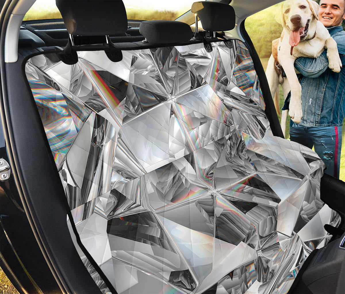 Diamond Artwork Print Pet Car Back Seat Cover