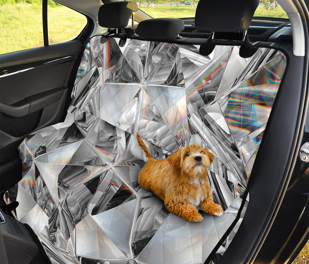Diamond Artwork Print Pet Car Back Seat Cover