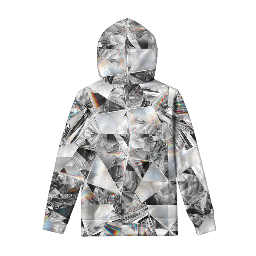 Diamond Artwork Print Pullover Hoodie