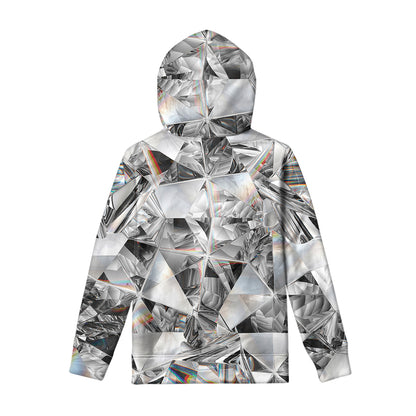 Diamond Artwork Print Pullover Hoodie