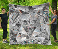 Diamond Artwork Print Quilt
