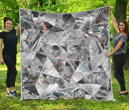 Diamond Artwork Print Quilt