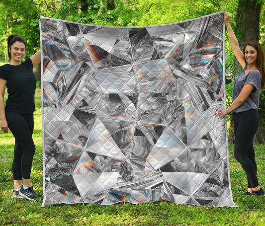 Diamond Artwork Print Quilt