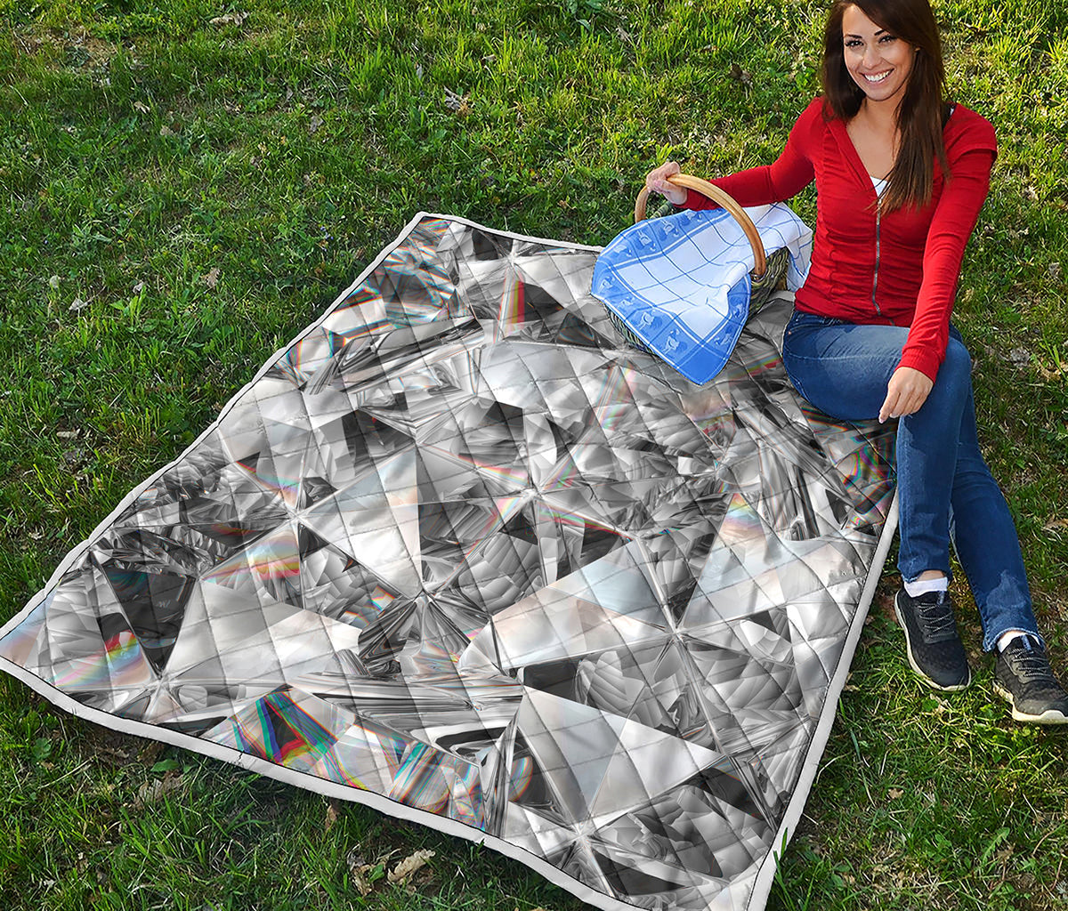 Diamond Artwork Print Quilt