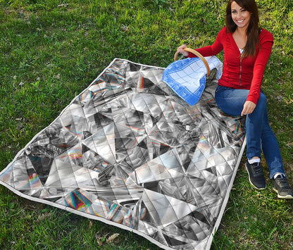 Diamond Artwork Print Quilt