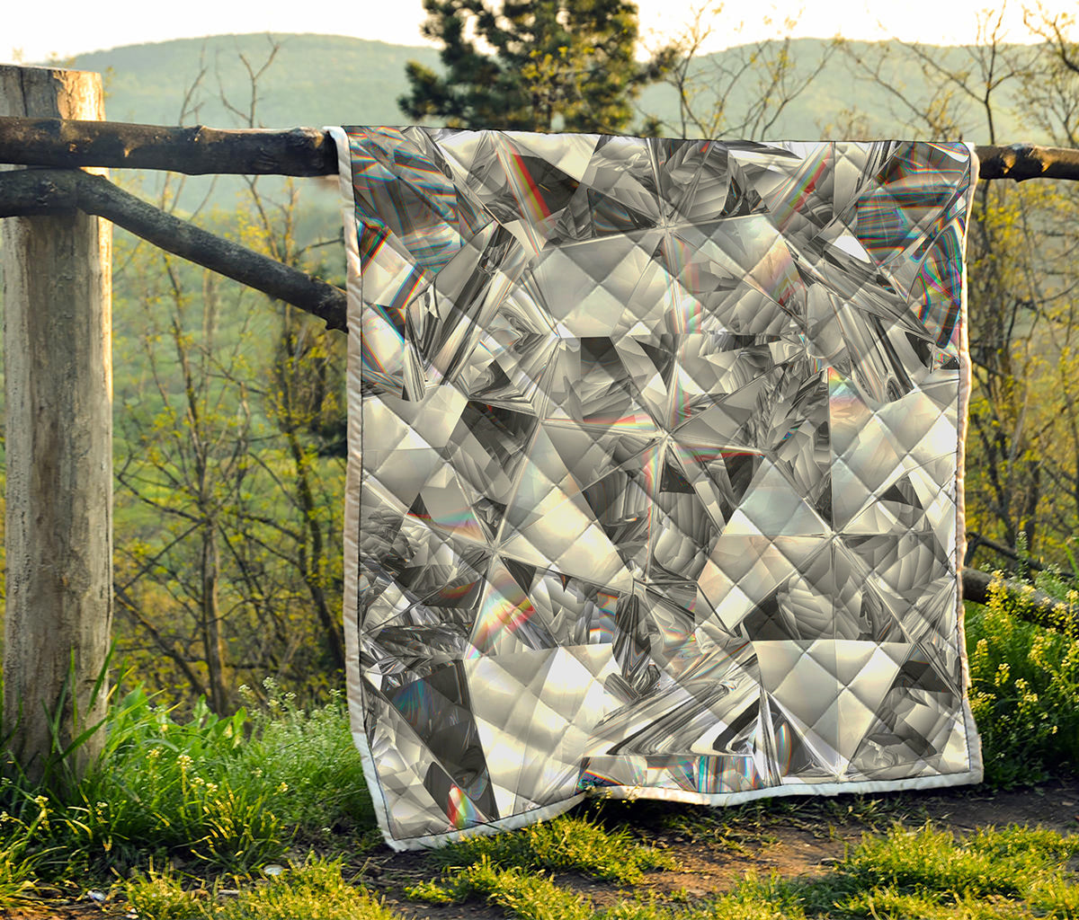 Diamond Artwork Print Quilt