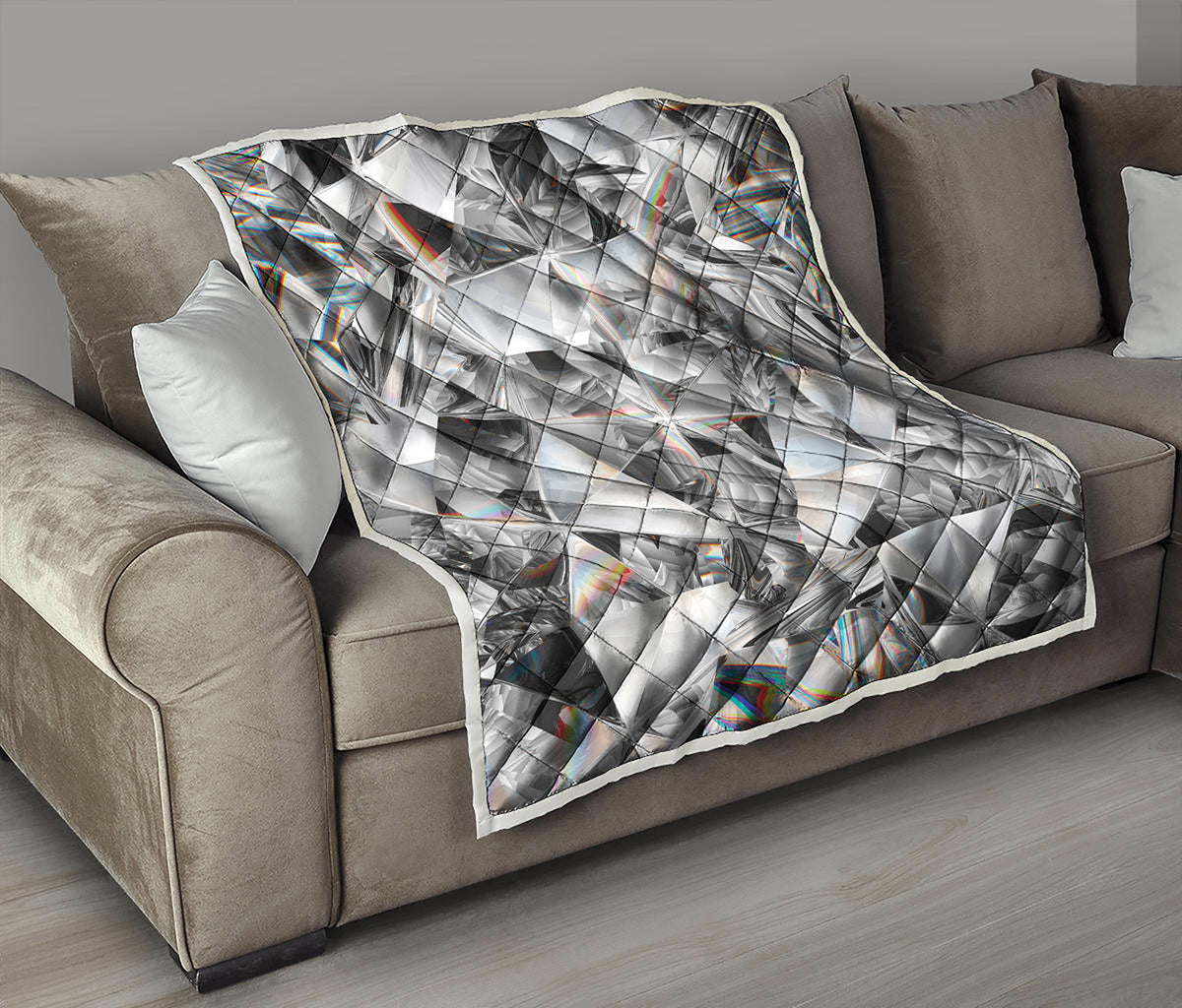 Diamond Artwork Print Quilt
