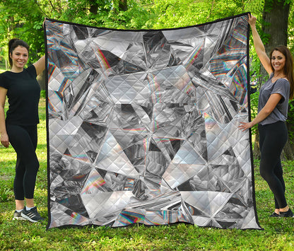 Diamond Artwork Print Quilt