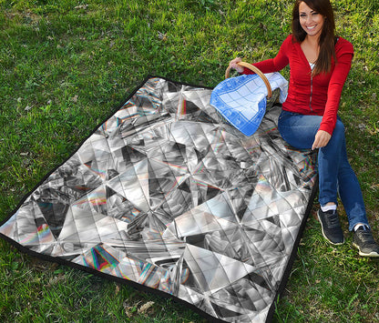 Diamond Artwork Print Quilt