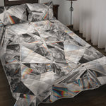 Diamond Artwork Print Quilt Bed Set