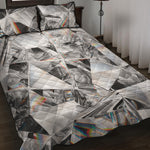 Diamond Artwork Print Quilt Bed Set