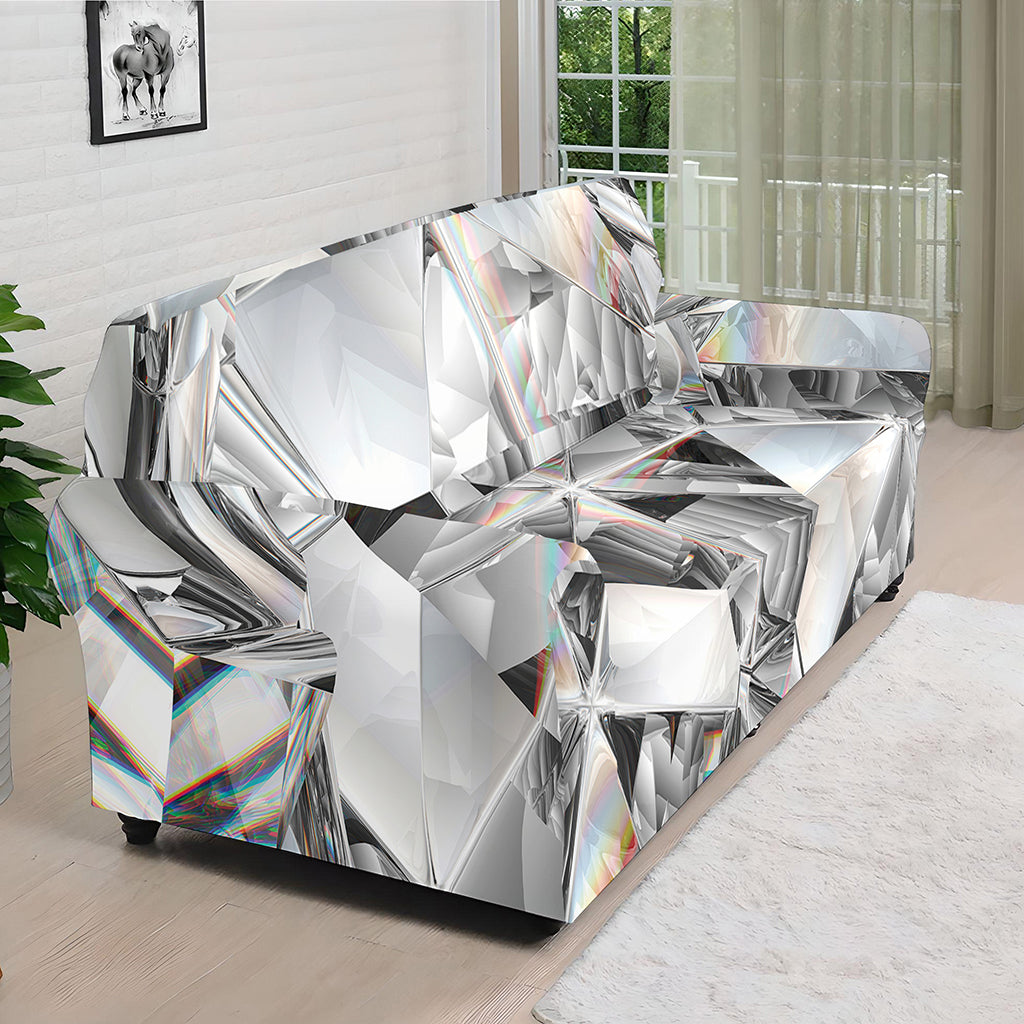 Diamond Artwork Print Sofa Cover